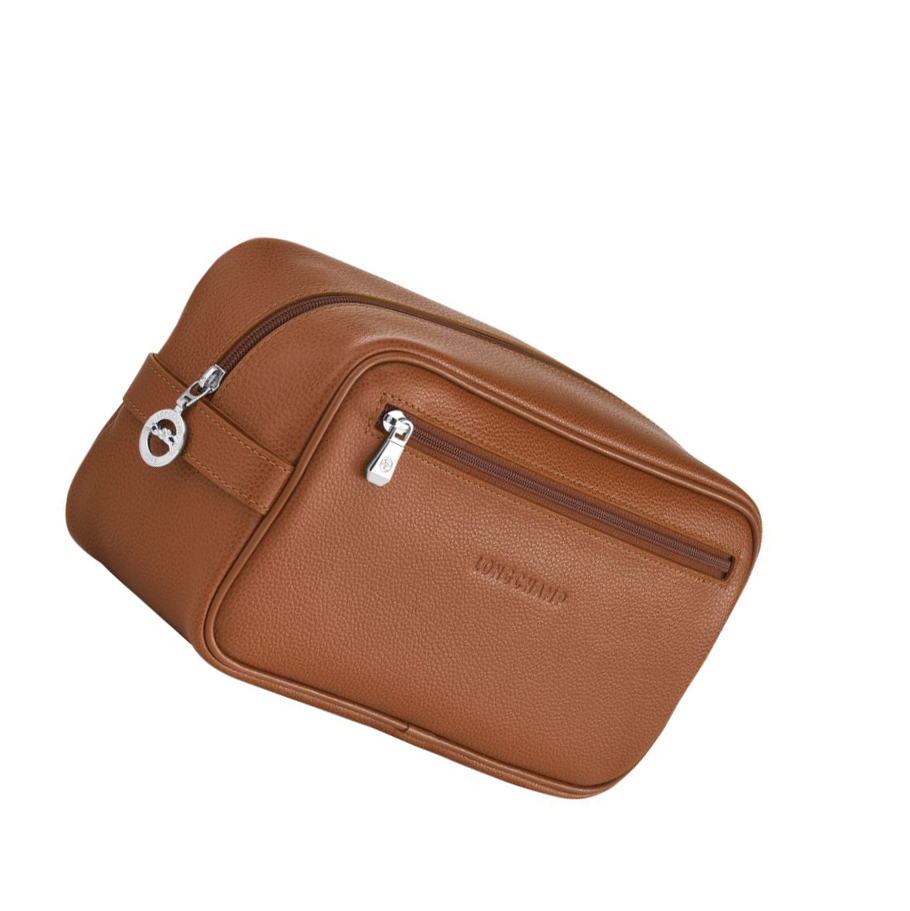 Longchamp Le Foulonné Naisten Toilettilaukku Ruskea | Fi-JUAW375
