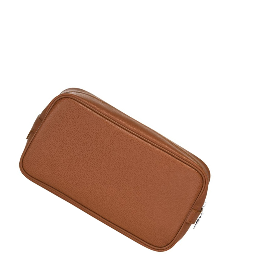 Longchamp Le Foulonné Naisten Toilettilaukku Ruskea | Fi-JUAW375