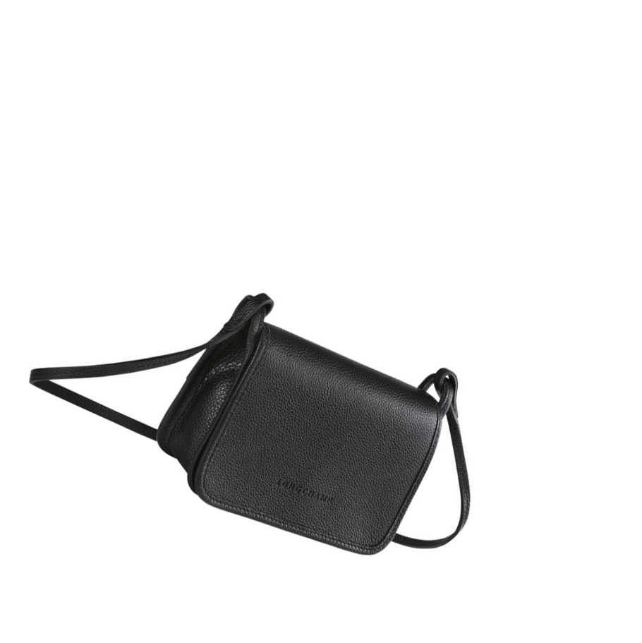 Longchamp Le Foulonné Naisten Vetoketjullinen Lompakko Mustat | Fi-CILT318