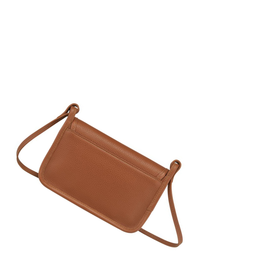Longchamp Le Foulonné Naisten Vetoketjullinen Lompakko Ruskea | Fi-RAYO809