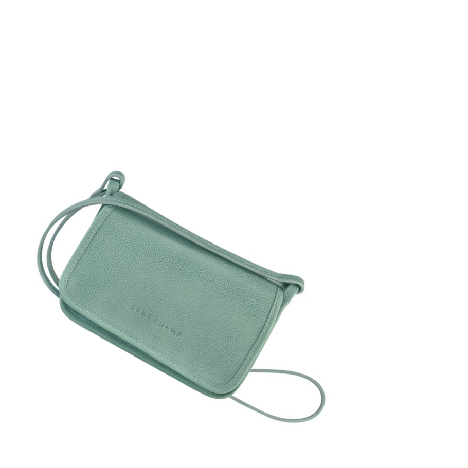 Longchamp Le Foulonné Naisten Vetoketjullinen Lompakko Sininen | Fi-UMRF047