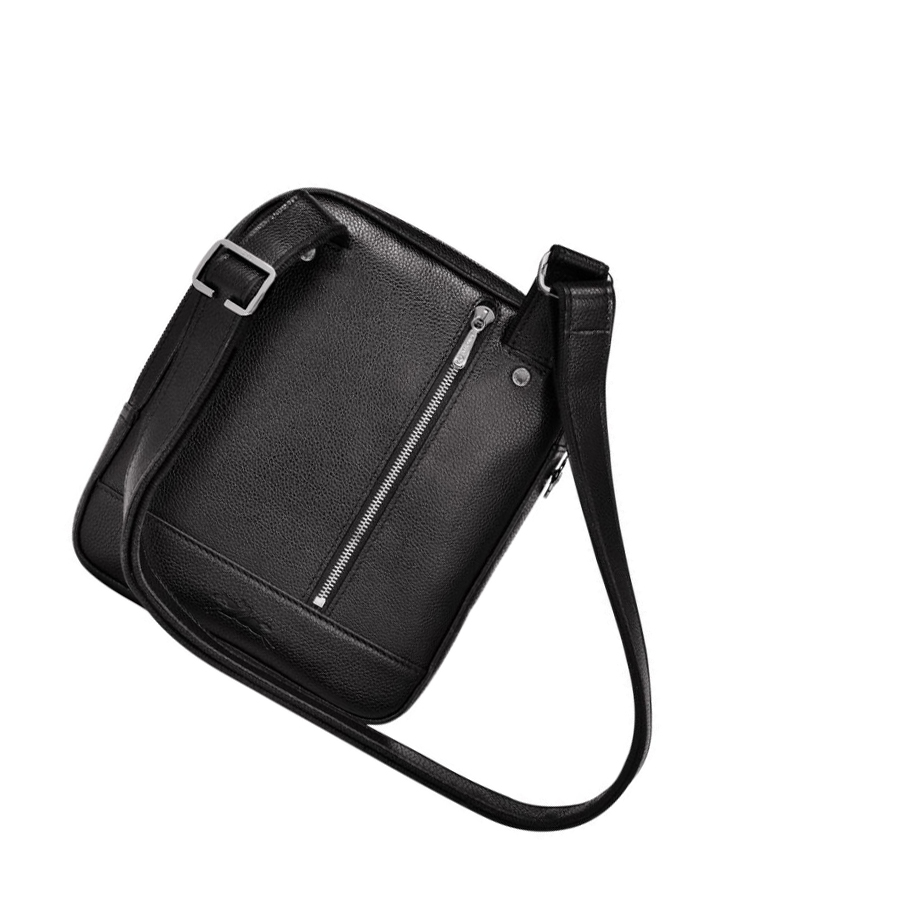 Longchamp Le Foulonné S Miesten Crossbody Laukut Mustat | Fi-UBZI782