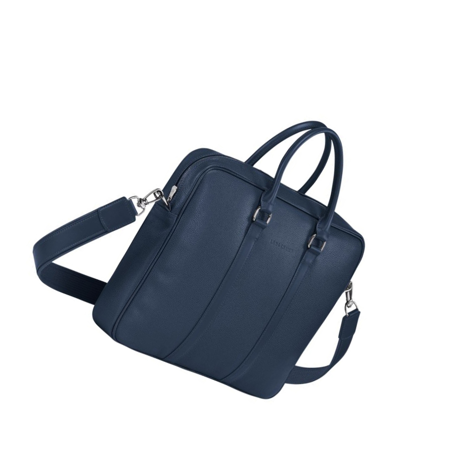 Longchamp Le Foulonné S Naisten Salkku Laivastonsininen | Fi-TYJL018