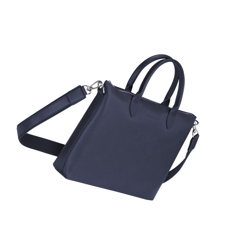 Longchamp Le Foulonné S Naisten Salkku Laivastonsininen | Fi-VOQU406