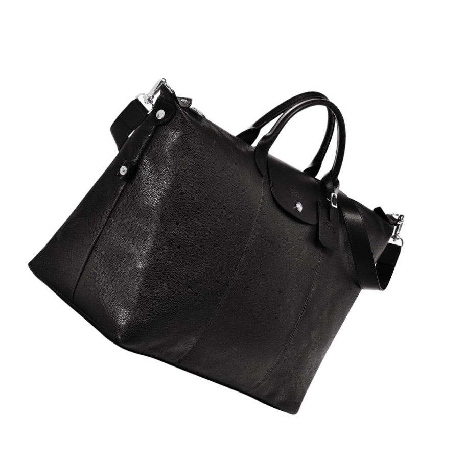 Longchamp Le Foulonné XL Miesten Matkakassit Mustat | Fi-KMRI682