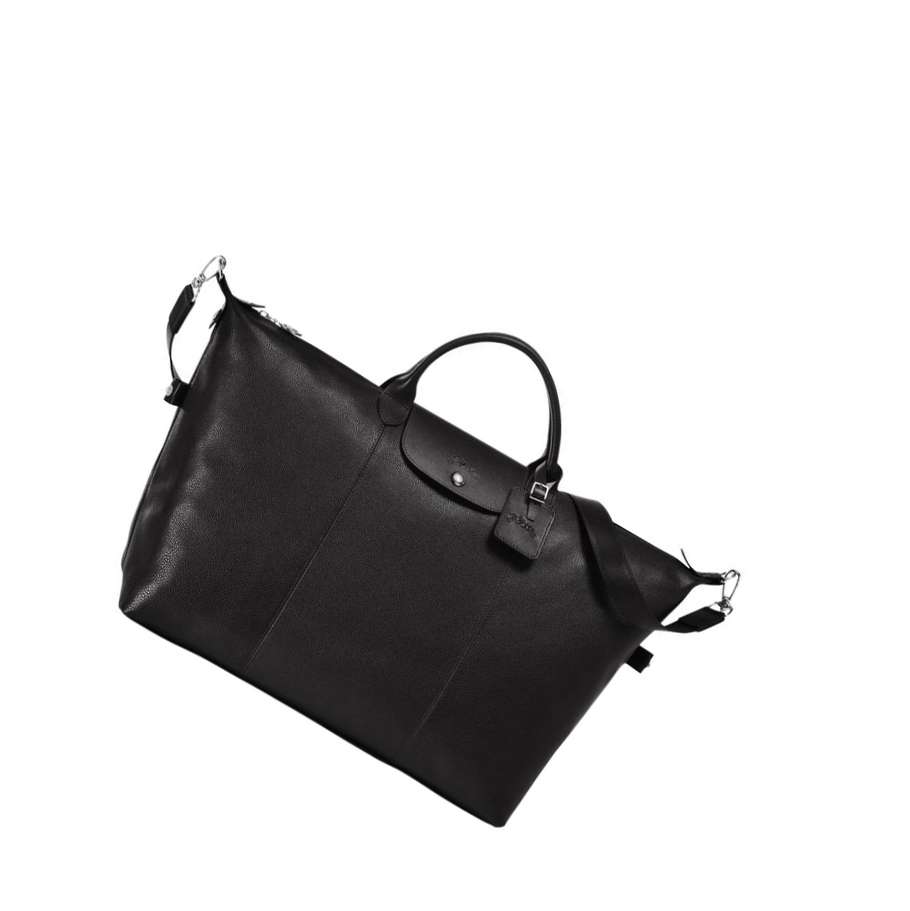Longchamp Le Foulonné XL Miesten Matkakassit Mustat | Fi-KMRI682