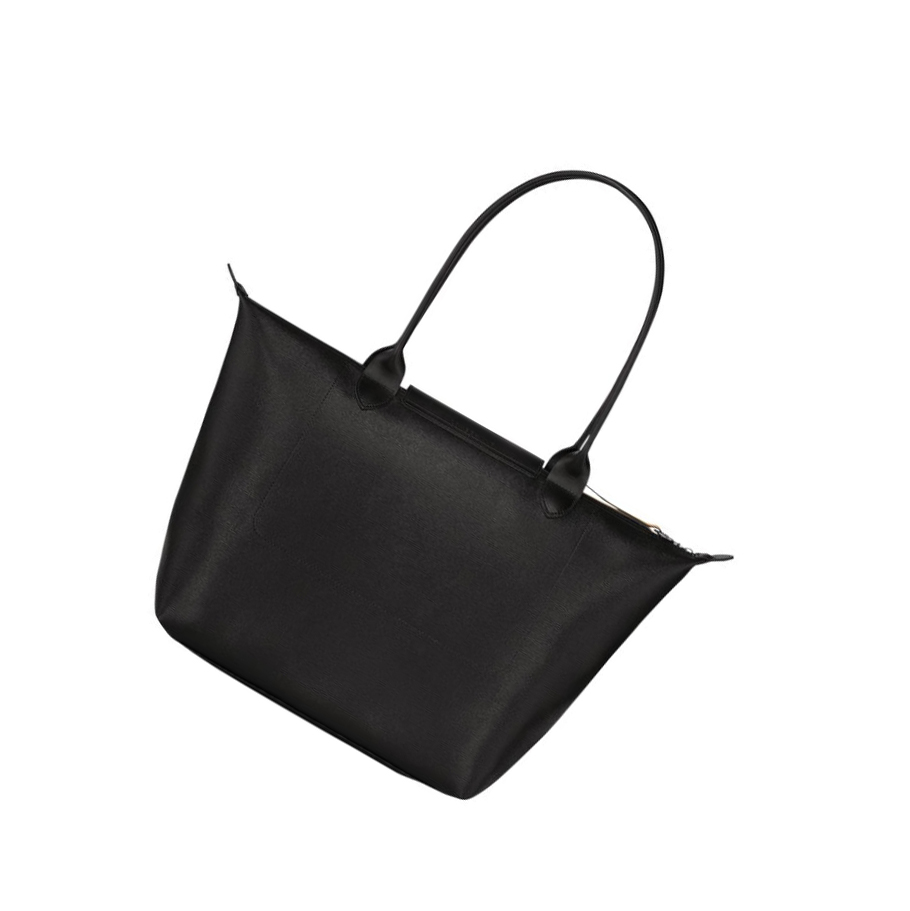 Longchamp Le Pliage City L Naisten Ostoskassit Mustat | Fi-AQBO827