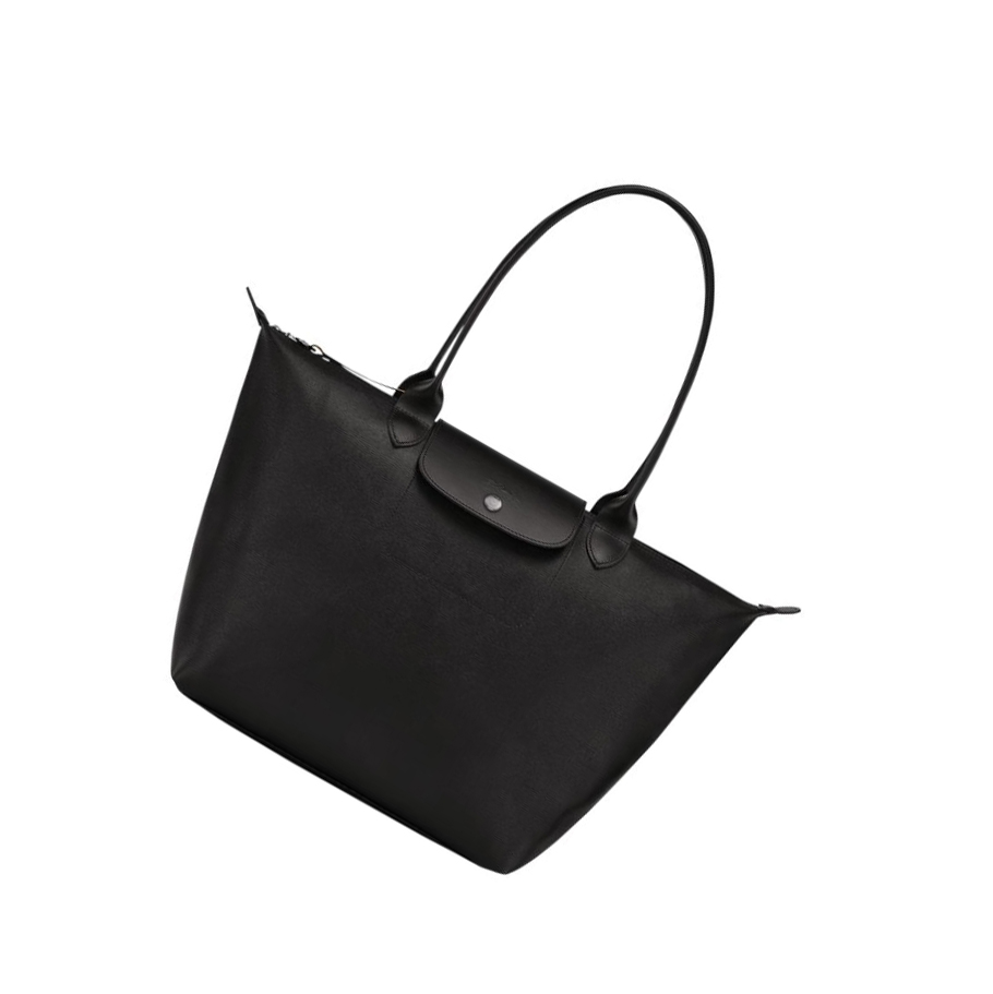 Longchamp Le Pliage City L Naisten Ostoskassit Mustat | Fi-AQBO827