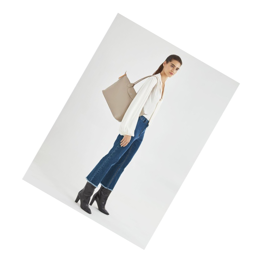 Longchamp Le Pliage City L Naisten Ostoskassit Beige | Fi-SRZB128
