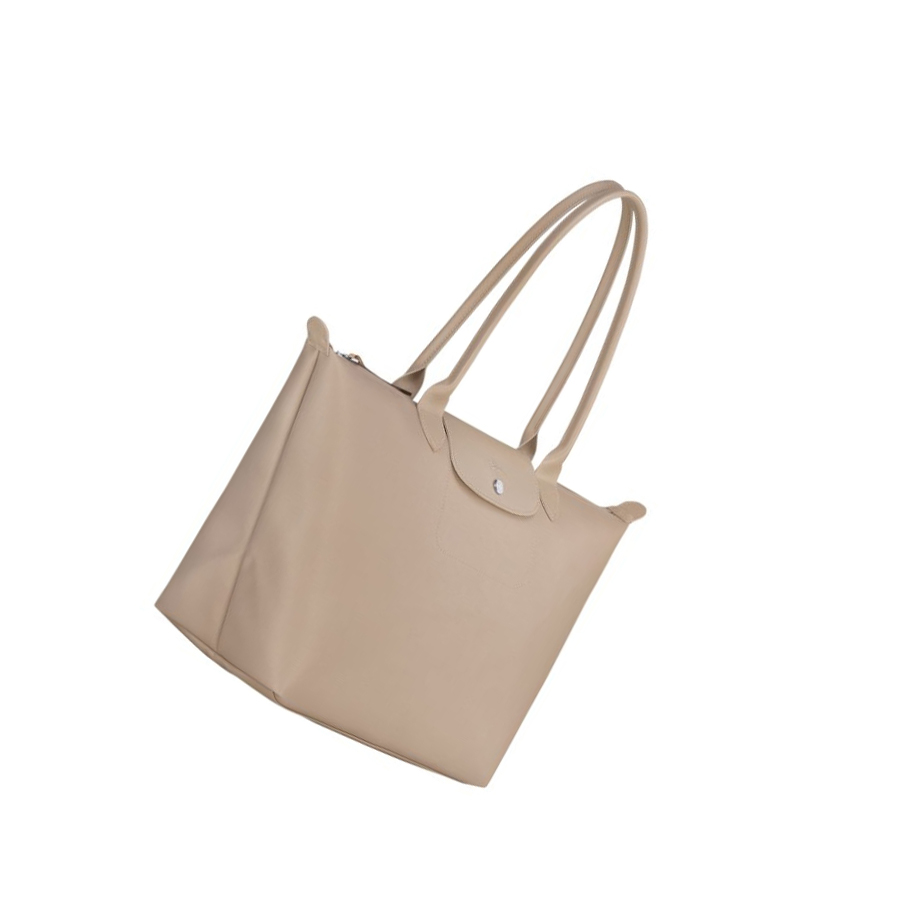 Longchamp Le Pliage City L Naisten Ostoskassit Beige | Fi-SRZB128