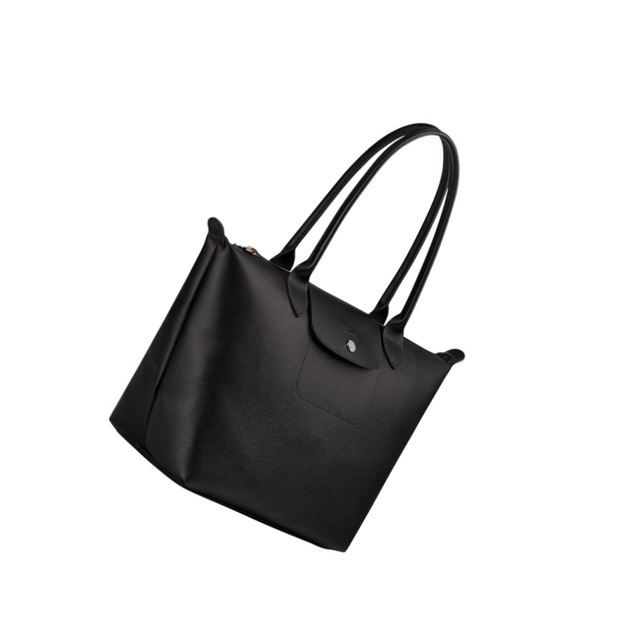 Longchamp Le Pliage City S Naisten Ostoskassit Mustat | Fi-ROQL475