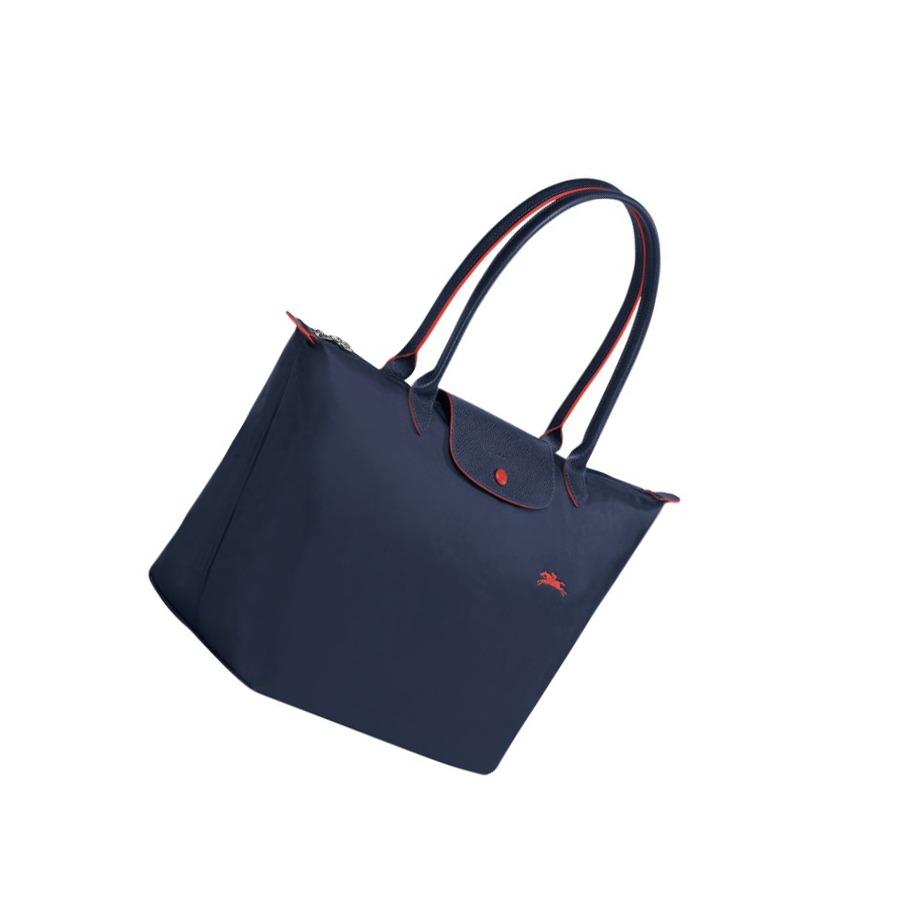 Longchamp Le Pliage Club L Naisten Olkalaukku Laivastonsininen | Fi-XGWU879