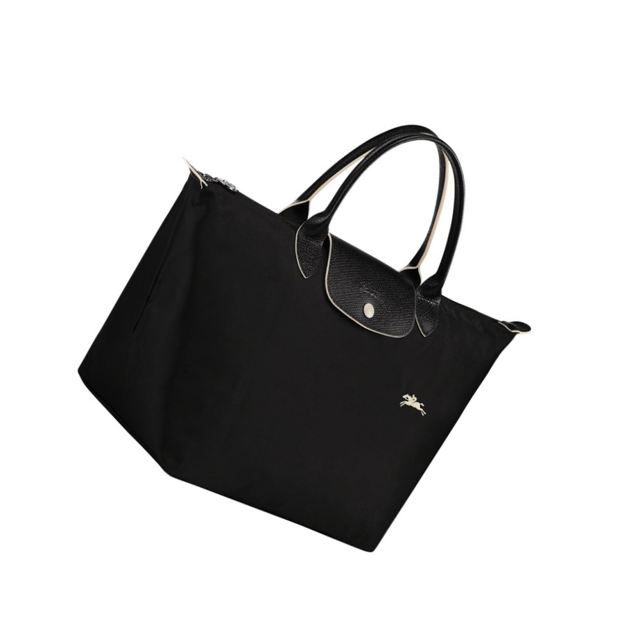 Longchamp Le Pliage Club M Naisten Käsilaukut Mustat | Fi-KTBL406