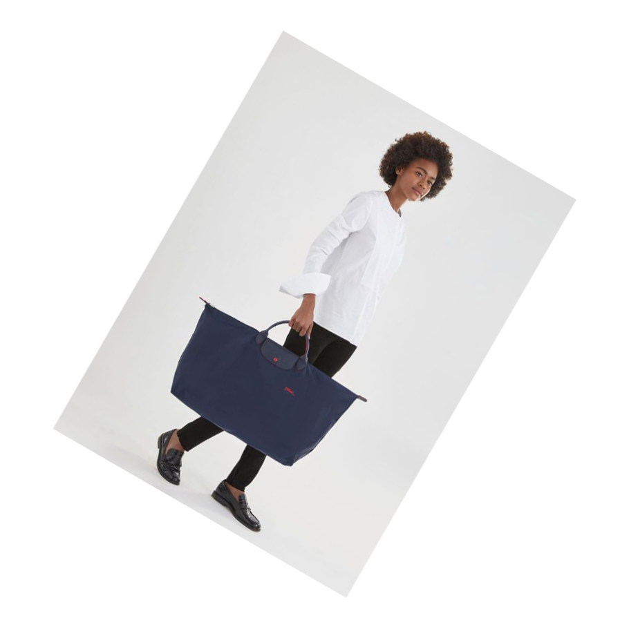 Longchamp Le Pliage Club XL Miesten Matkakassit Laivastonsininen | Fi-PGMR359