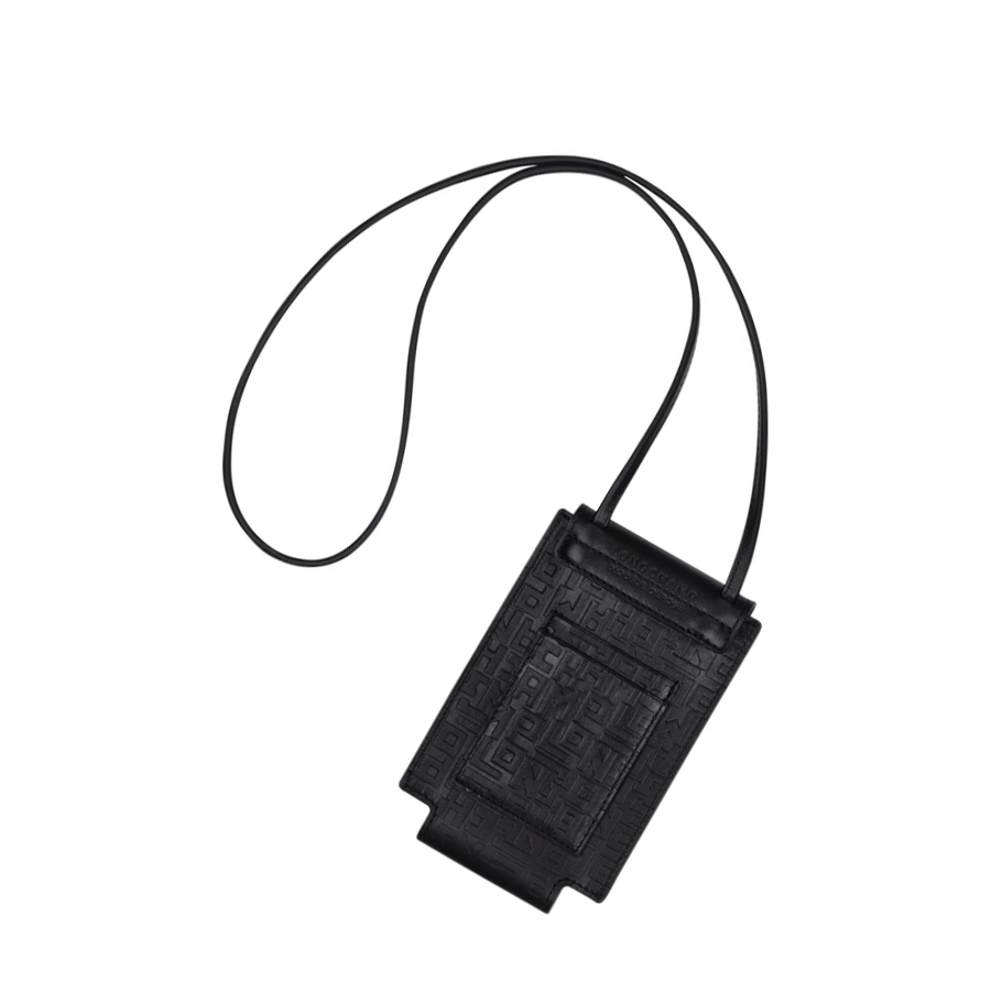 Longchamp Le Pliage Cuir Lgp Naisten Suojakuori Mustat | Fi-AGVK057