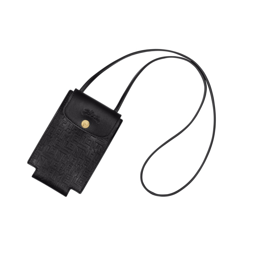 Longchamp Le Pliage Cuir Lgp Naisten Suojakuori Mustat | Fi-AGVK057