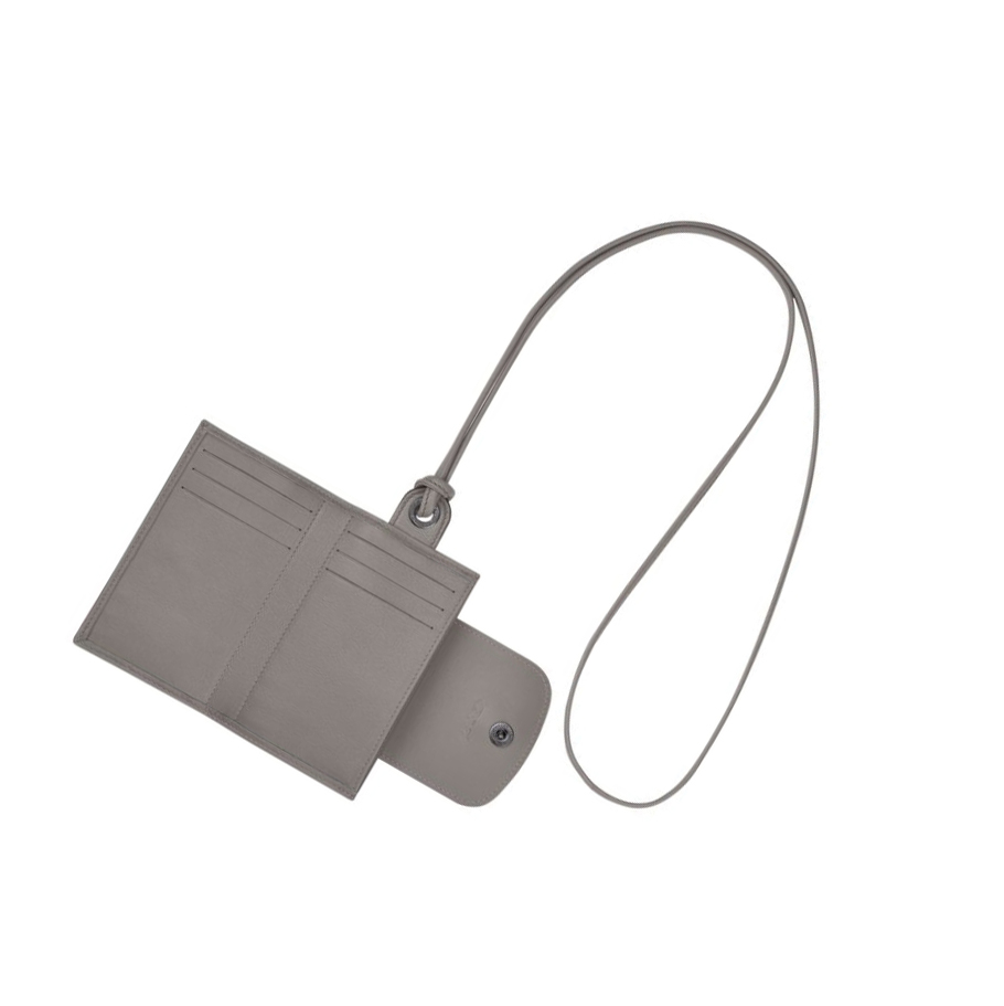 Longchamp Le Pliage Cuir Miesten Kortinhaltijat Harmaat | Fi-EKPN247
