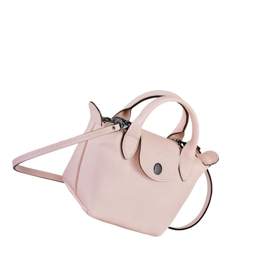 Longchamp Le Pliage Cuir Naisten Crossbody Laukut Pinkki | Fi-BAMR071