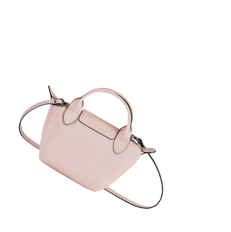 Longchamp Le Pliage Cuir Naisten Crossbody Laukut Pinkki | Fi-BAMR071