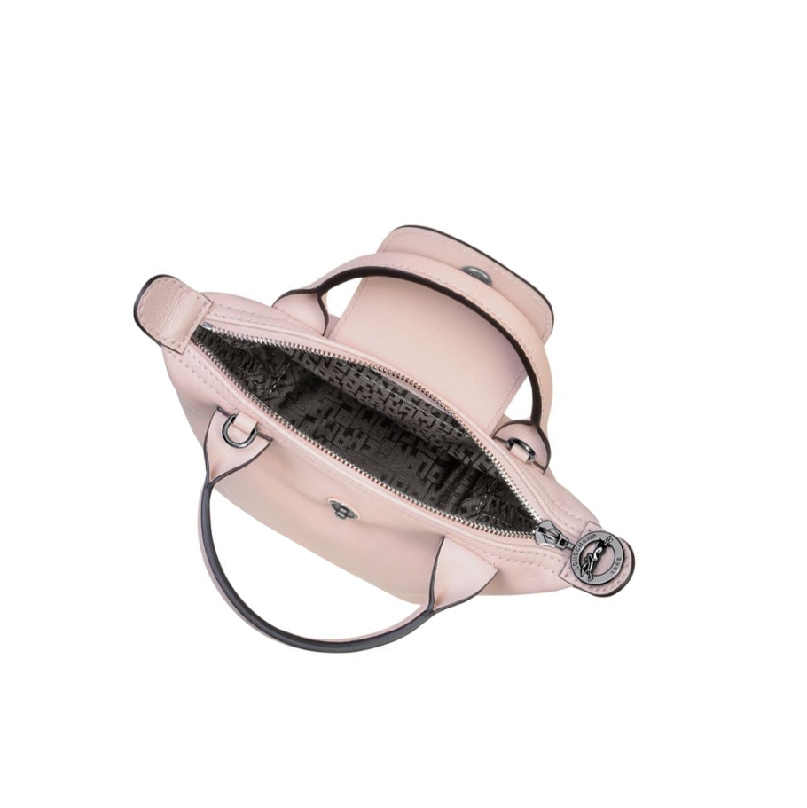 Longchamp Le Pliage Cuir Naisten Crossbody Laukut Pinkki | Fi-BAMR071