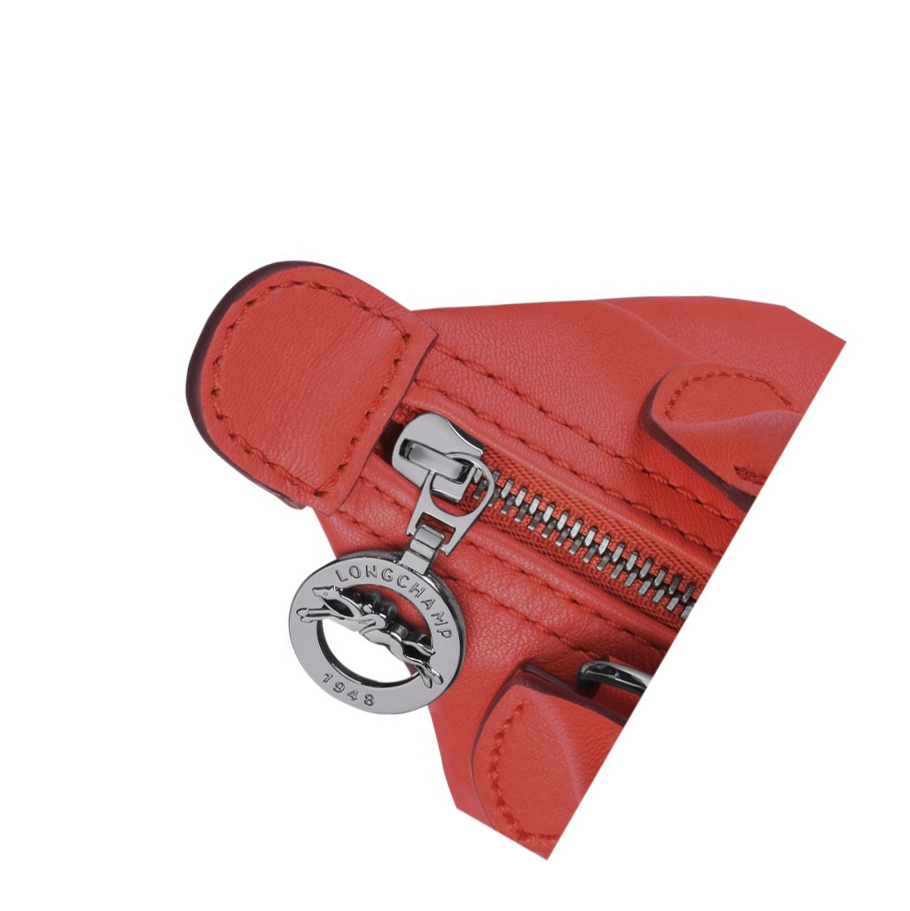 Longchamp Le Pliage Cuir Naisten Crossbody Laukut Punainen | Fi-BSQN497