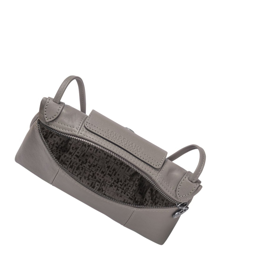 Longchamp Le Pliage Cuir Naisten Crossbody Laukut Harmaat | Fi-DKIE130
