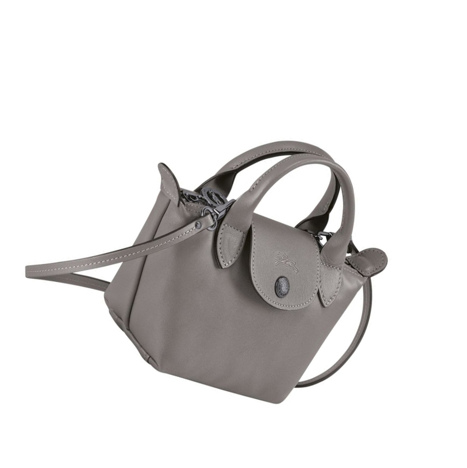 Longchamp Le Pliage Cuir Naisten Crossbody Laukut Harmaat | Fi-FNVY169