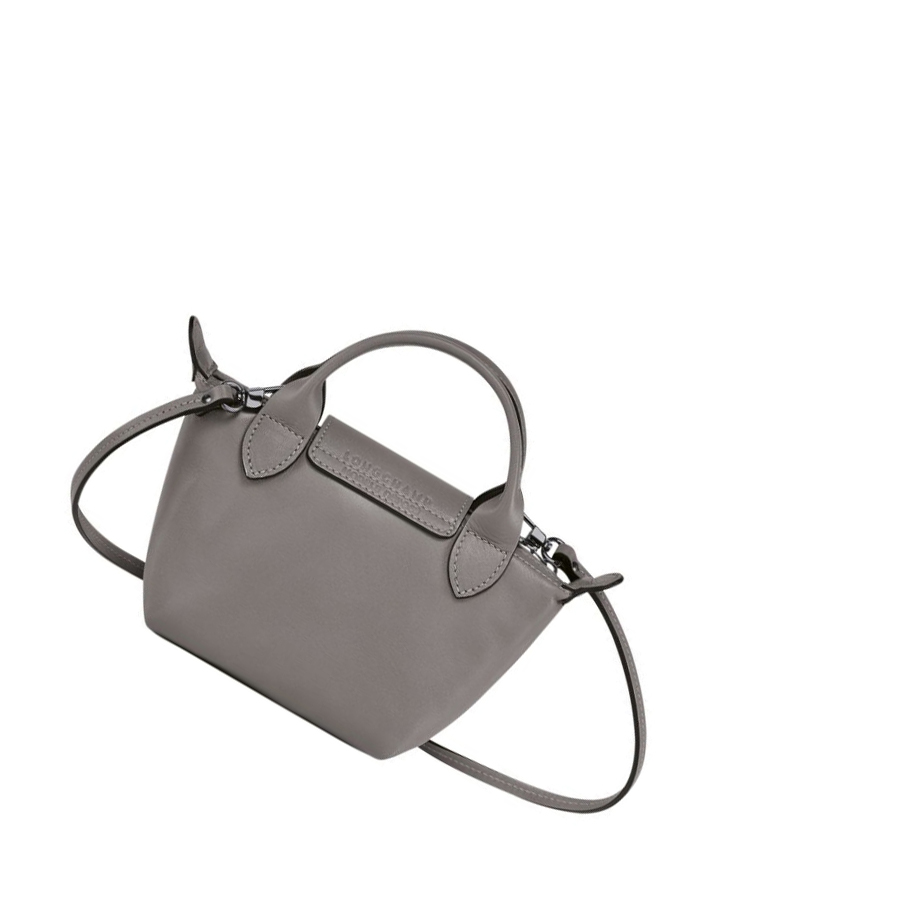 Longchamp Le Pliage Cuir Naisten Crossbody Laukut Harmaat | Fi-FNVY169