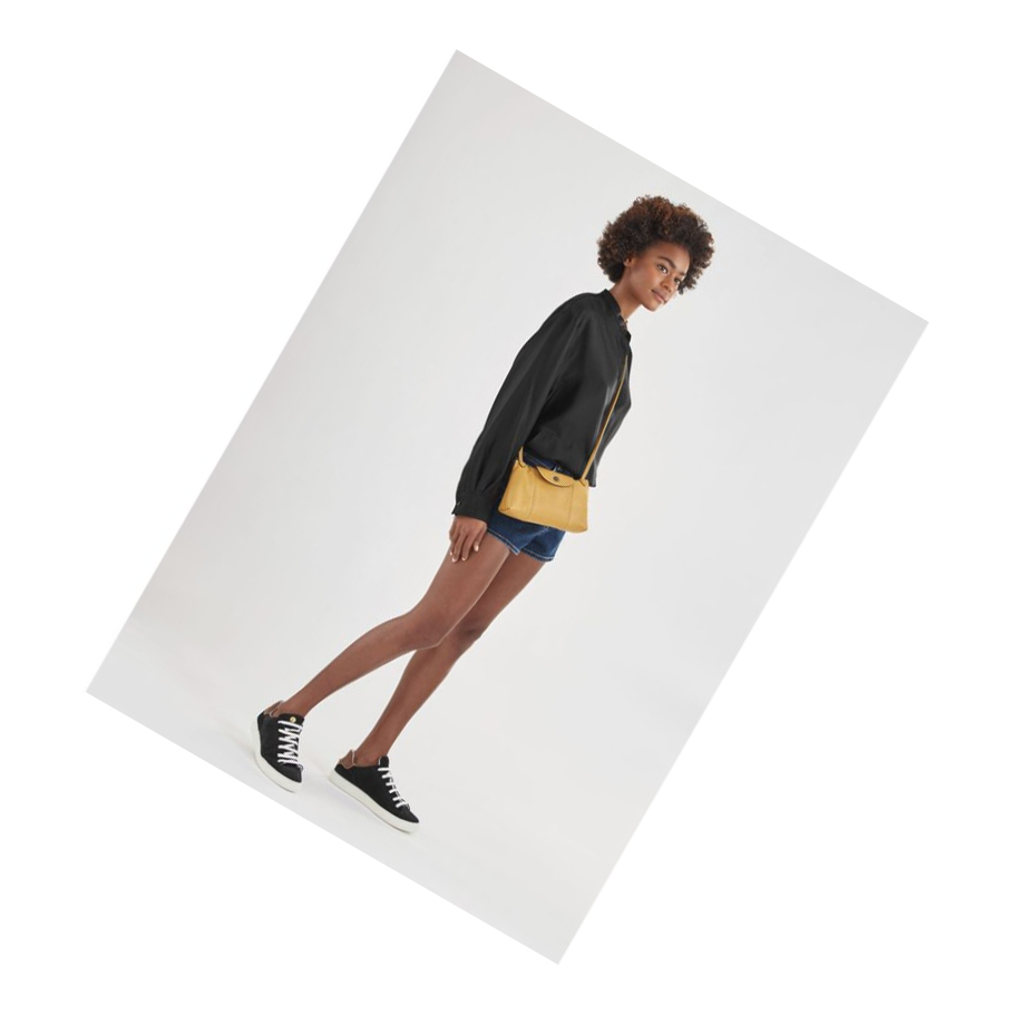 Longchamp Le Pliage Cuir Naisten Crossbody Laukut Sininen | Fi-HPRK421