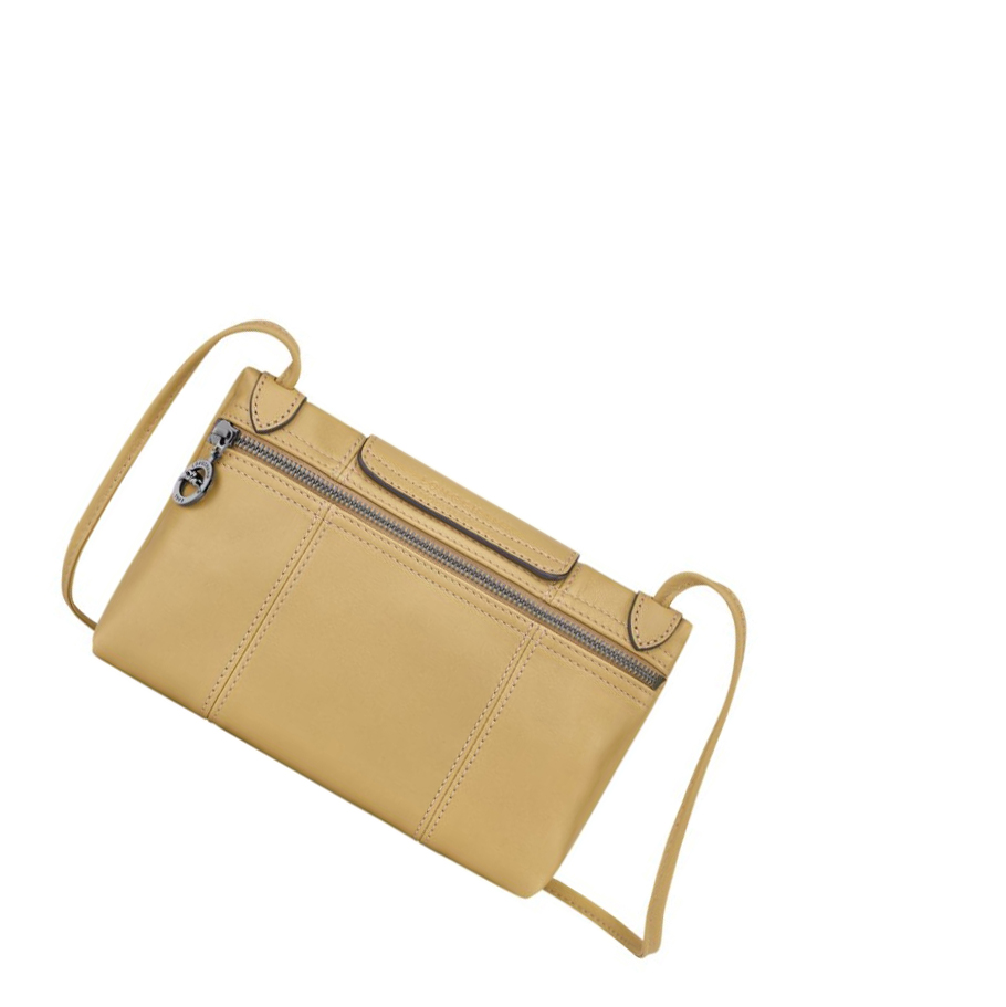 Longchamp Le Pliage Cuir Naisten Crossbody Laukut Beige | Fi-MJPF436
