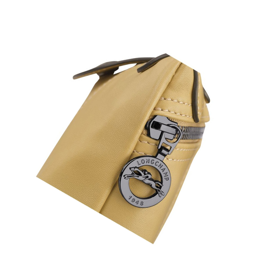 Longchamp Le Pliage Cuir Naisten Crossbody Laukut Beige | Fi-MJPF436