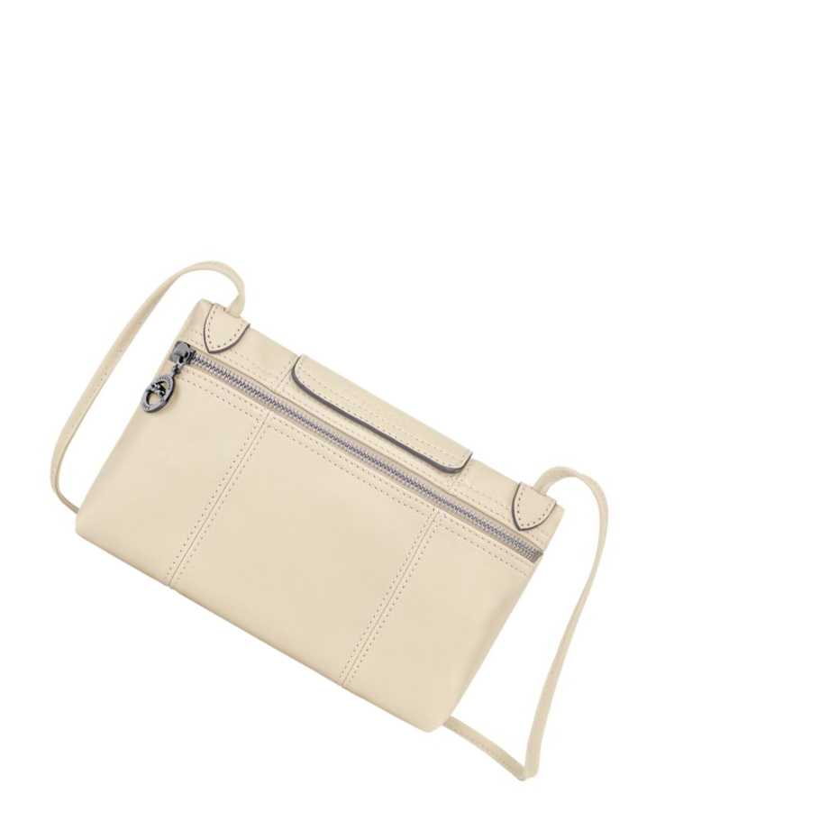 Longchamp Le Pliage Cuir Naisten Crossbody Laukut Beige | Fi-OWUS593