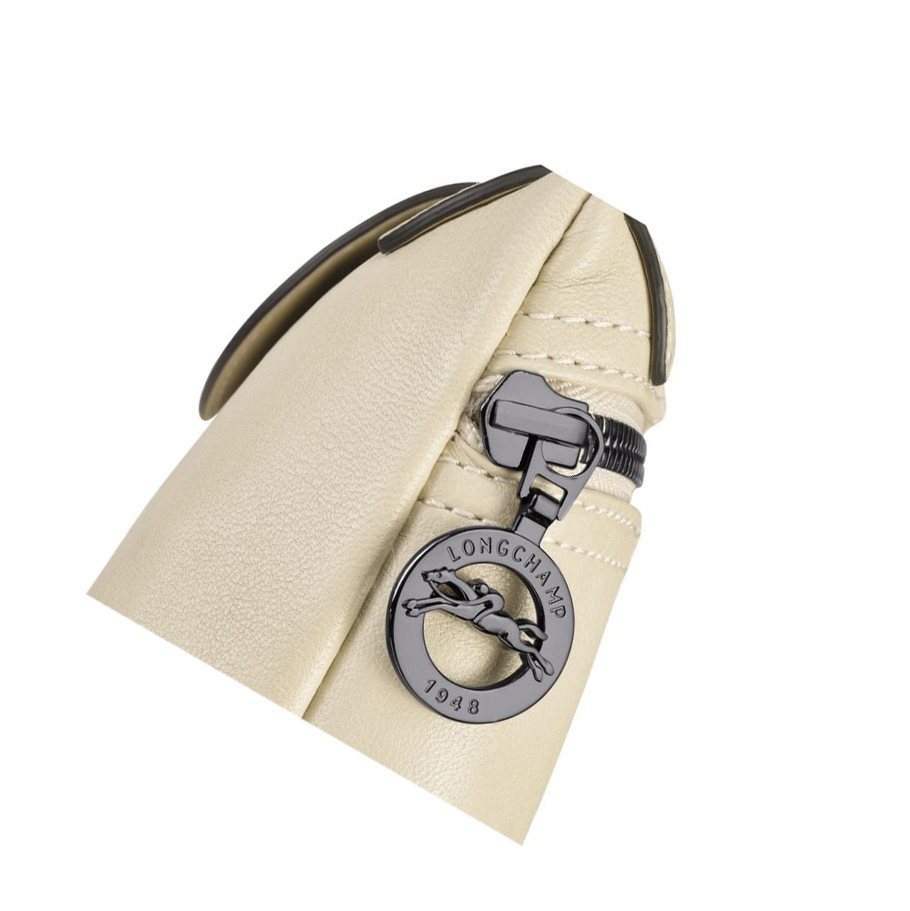 Longchamp Le Pliage Cuir Naisten Crossbody Laukut Beige | Fi-OWUS593