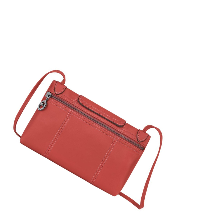 Longchamp Le Pliage Cuir Naisten Crossbody Laukut Punainen | Fi-URNG704