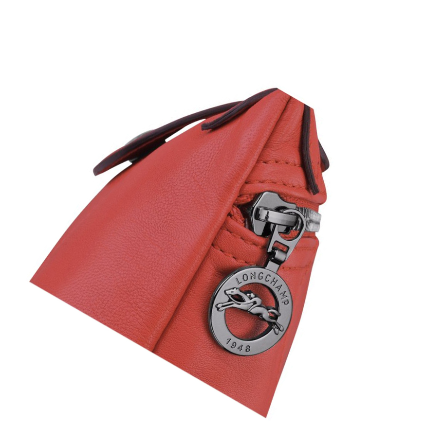 Longchamp Le Pliage Cuir Naisten Crossbody Laukut Punainen | Fi-URNG704