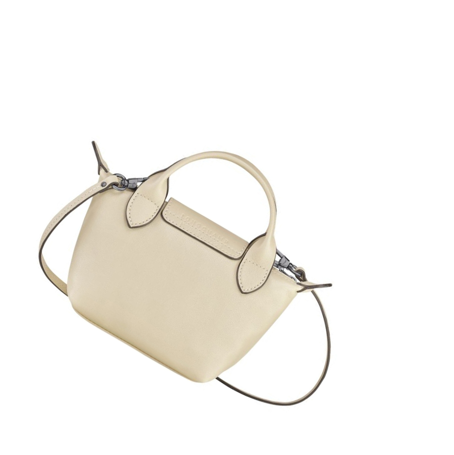 Longchamp Le Pliage Cuir Naisten Crossbody Laukut Beige | Fi-XDBA901