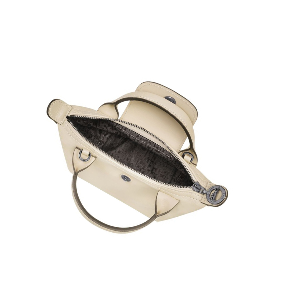 Longchamp Le Pliage Cuir Naisten Crossbody Laukut Beige | Fi-XDBA901
