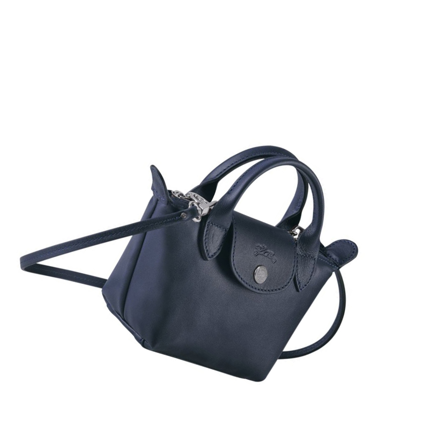 Longchamp Le Pliage Cuir Naisten Crossbody Laukut Laivastonsininen | Fi-XKNI583