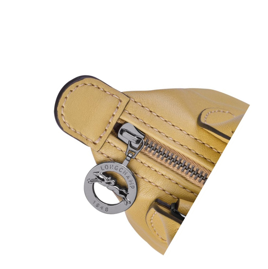 Longchamp Le Pliage Cuir Naisten Crossbody Laukut Beige | Fi-ZSTD427