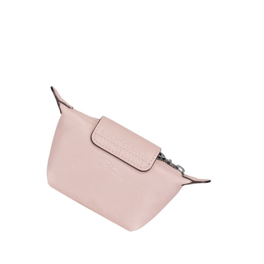 Longchamp Le Pliage Cuir Naisten Kolikkokukkarot Pinkki | Fi-EDFO527