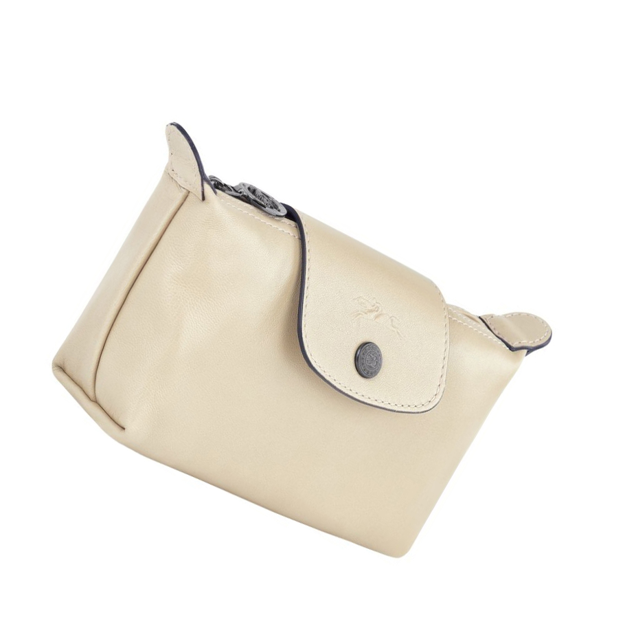 Longchamp Le Pliage Cuir Naisten Pouches Beige | Fi-CIYK762