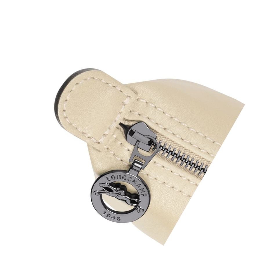 Longchamp Le Pliage Cuir Naisten Pouches Beige | Fi-CIYK762