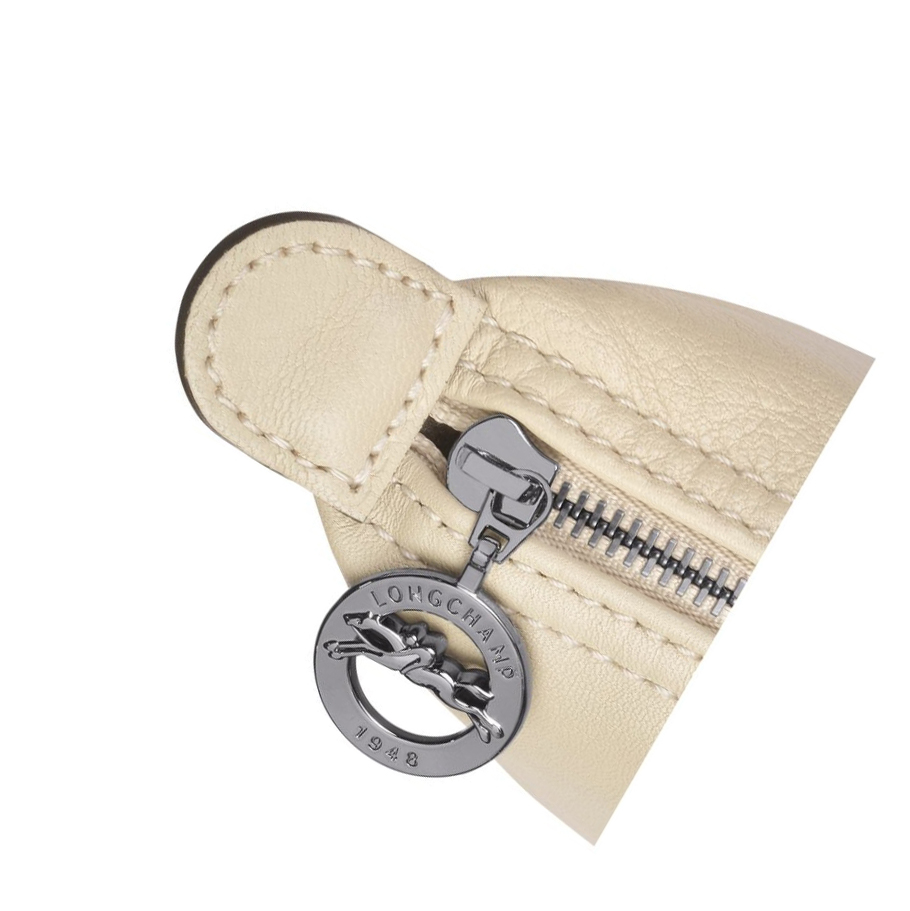 Longchamp Le Pliage Cuir Naisten Pouches Beige | Fi-CIYK762