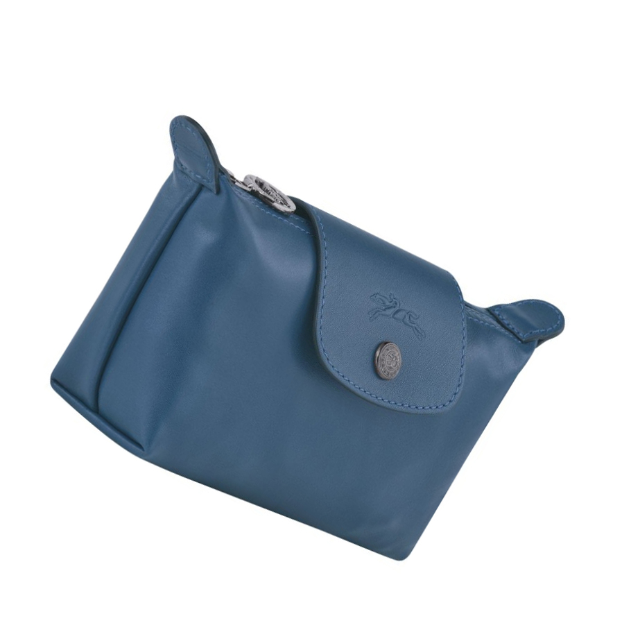 Longchamp Le Pliage Cuir Naisten Pouches Sininen | Fi-FCSM234