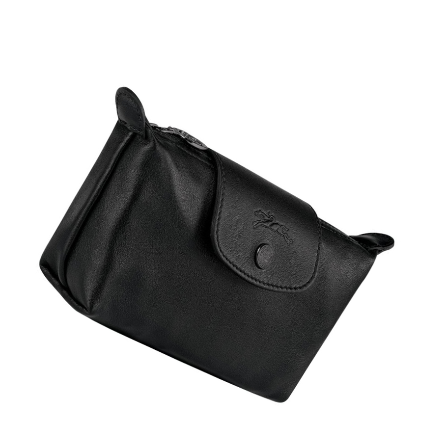 Longchamp Le Pliage Cuir Naisten Pouches Mustat | Fi-MWCV397