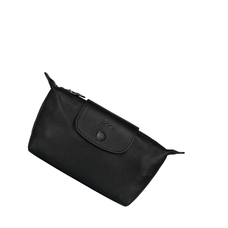 Longchamp Le Pliage Cuir Naisten Pouches Mustat | Fi-MWCV397