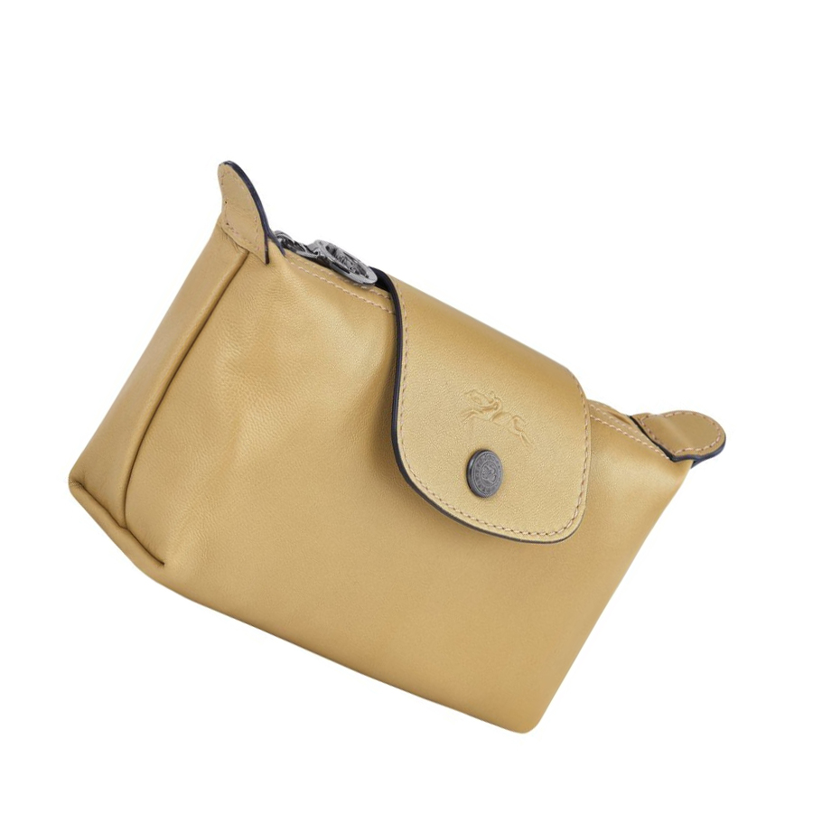 Longchamp Le Pliage Cuir Naisten Pouches Beige | Fi-OTCX124