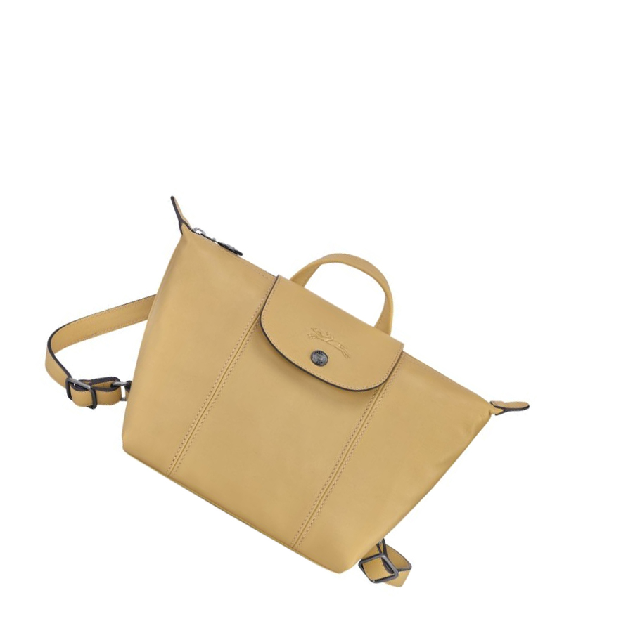 Longchamp Le Pliage Cuir Naisten Reppu Beige | Fi-LVBY863