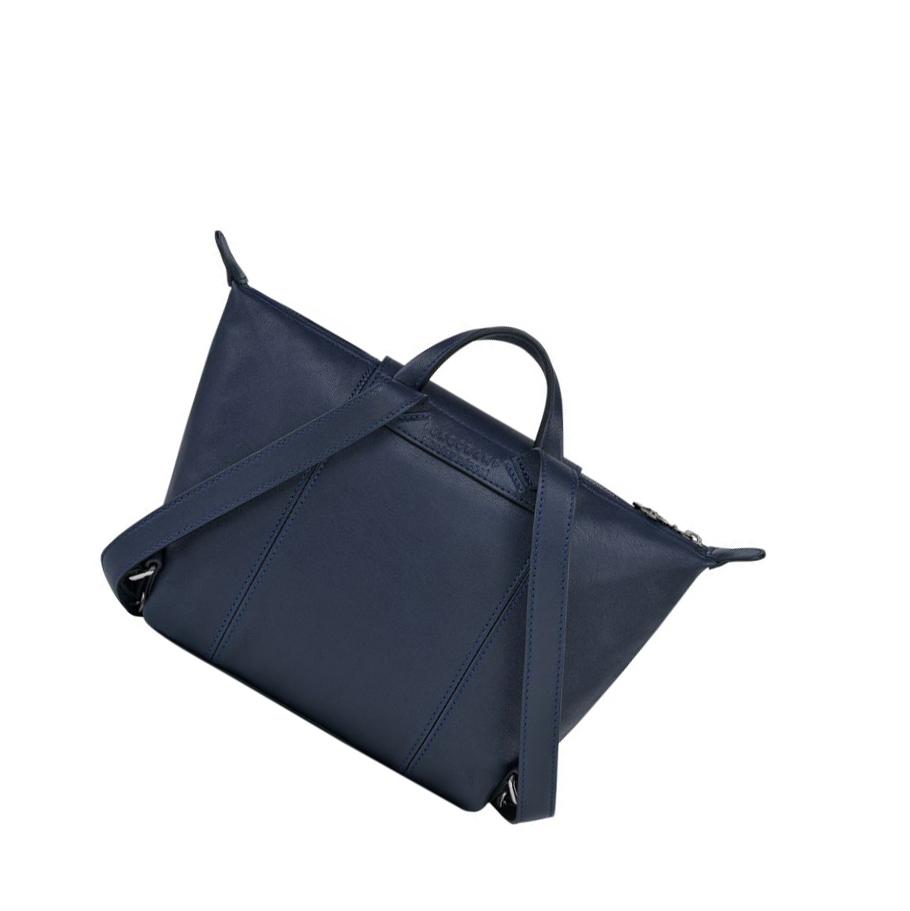Longchamp Le Pliage Cuir Naisten Reppu Laivastonsininen | Fi-XGBC593