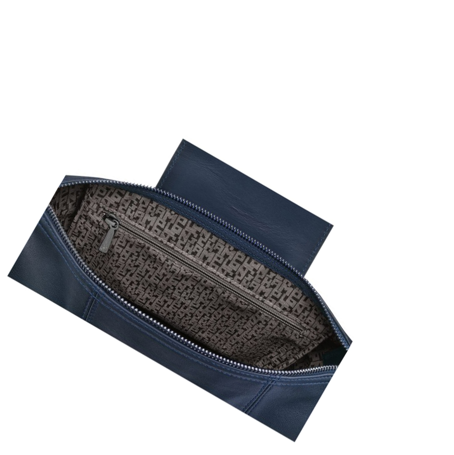 Longchamp Le Pliage Cuir Naisten Reppu Laivastonsininen | Fi-XGBC593